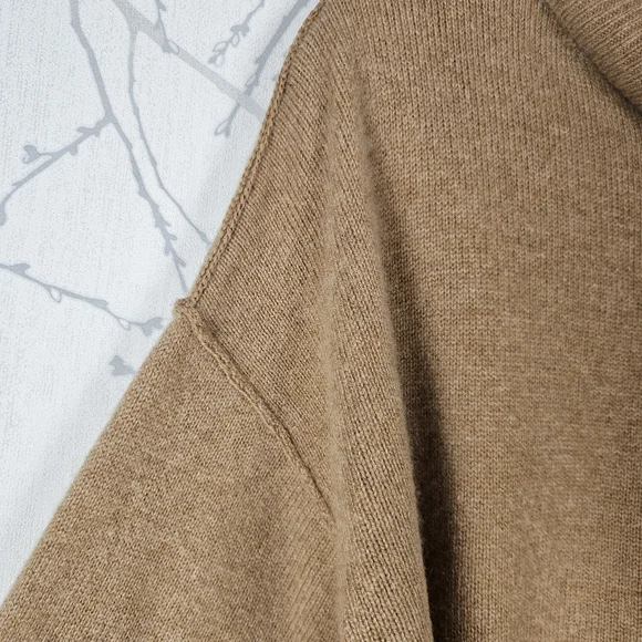 The Group Babaton Camel 100% Cashmere Caravan Turtleneck Sweater - Picture 3 of 7